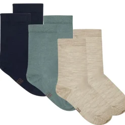 Outlet Hust & Claire Foty 3-Pack ull/bambus sokker, More Navy Ulltøfler Og Ullsokker Baby | Sokker Gutt 8-16 År
