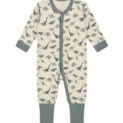 Clearance Hust & Claire heldress ull/bambus Dino, Jade Green Ulldresser & Ullpyjamaser Baby | Heldresser & Pyjamaser Gutt