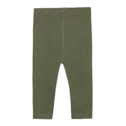 Fashion Hust & Claire Lee ribb bukse i ull/lyocell, olivine Ullbukser Baby | Ullbukser Gutt 3-10 År