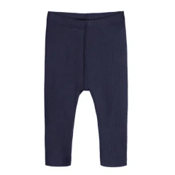 Clearance Hust & Claire Lee ribb bukse i ull/lyocell, blues Ullbukser Baby | Ullbukser Gutt 3-10 År