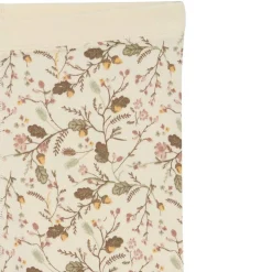 Outlet Hust & Claire leggings i ull/bambus m/blomster, Ecru Ullbukser 8-16 År | Ullbukser Gutt 3-10 År