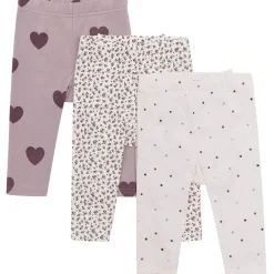 Best Hust & Claire Liva legging 3-pack, Purple Dove Bukser & Tights Baby Jente | Bukser Baby Gutt