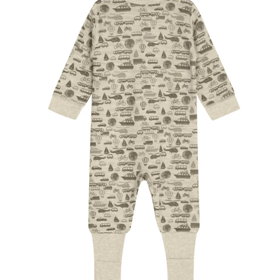 Fashion Hust & Claire Manu heldress i ull/bambus, Wheat melange Ulldresser & Ullpyjamaser Baby | Heldresser & Pyjamaser Gutt