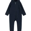 Outlet Hust & Claire Mevi ullfleecedress, Blue night Heldresser / Kjøredresser Baby | Heldresser & Pyjamaser Jente