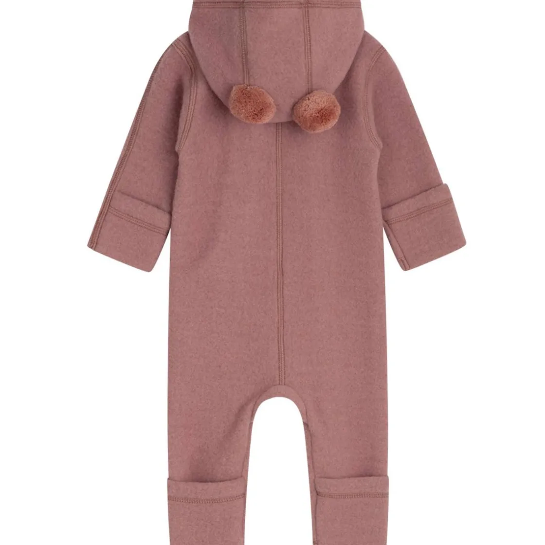 Outlet Hust & Claire Mevi ullfleecedress, Burlwood Heldresser / Kjøredresser Baby | Heldresser & Pyjamaser Jente