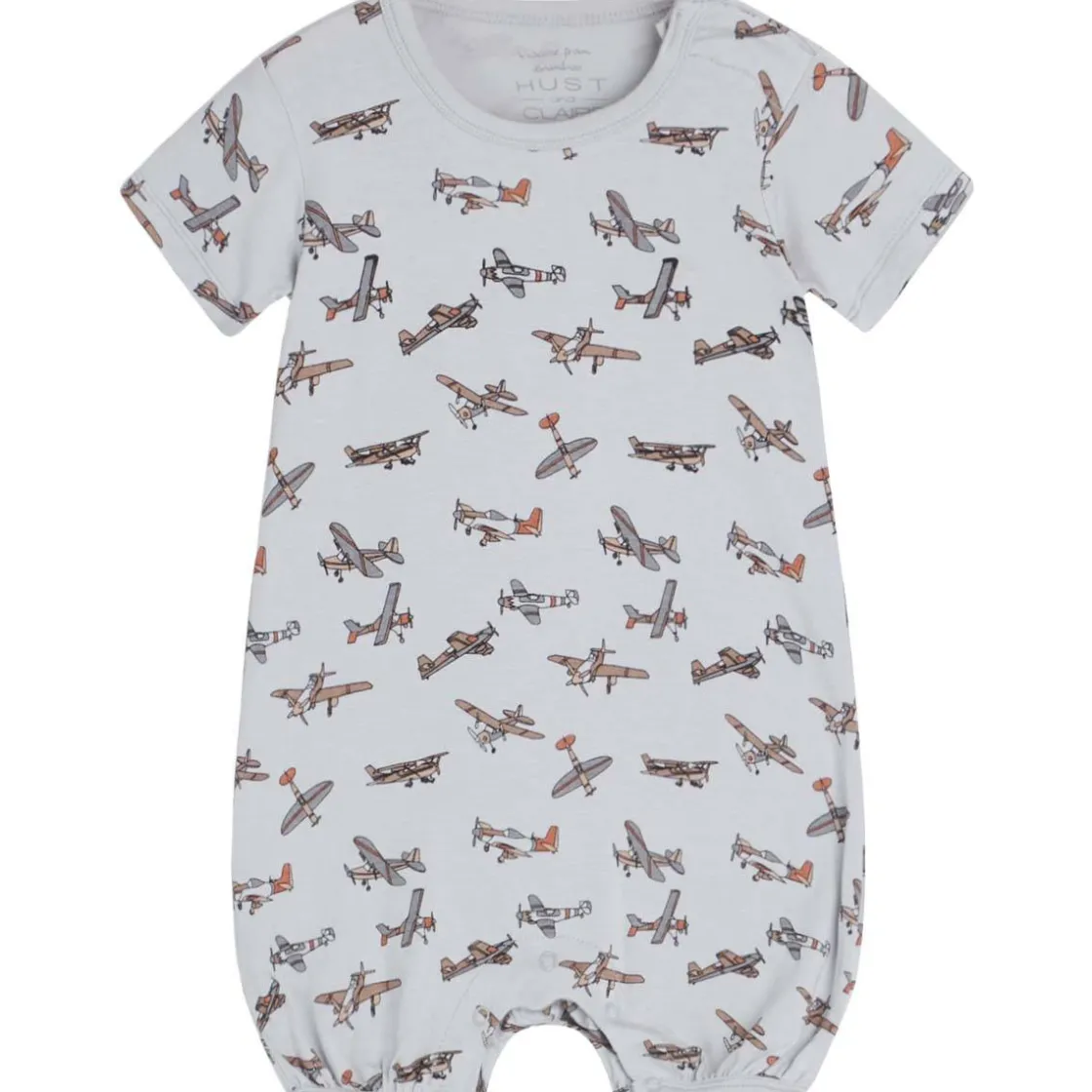 Fashion Hust & Claire Milu kortermet romper, iced aqua Rompere Baby Gutt | Heldresser & Pyjamaser Gutt
