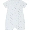 Outlet Hust & Claire Milu romper i bambus, Water Rompere Baby Gutt | Heldresser & Pyjamaser Gutt