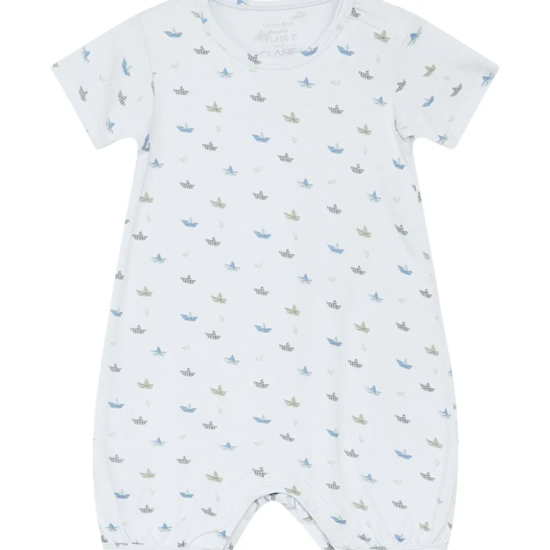 Outlet Hust & Claire Milu romper i bambus, Water Rompere Baby Gutt | Heldresser & Pyjamaser Gutt