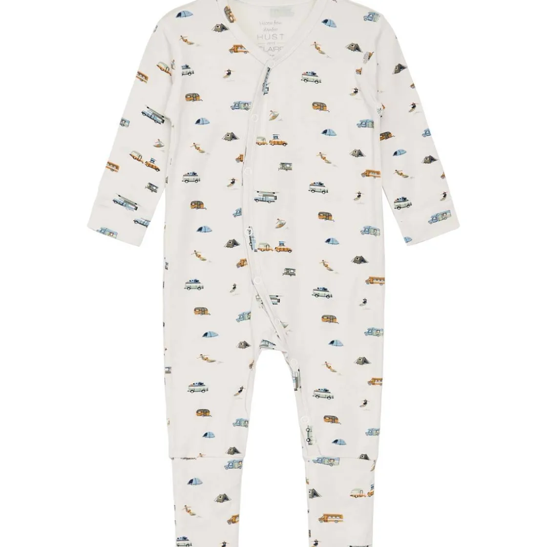 Fashion Hust & Claire Mulle heldress i bambus, white sand Heldresser & Pyjamaser Gutt