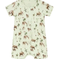 Hot Hust & Claire Mungo romper i bambus, Green hint Rompere Baby Gutt | Heldresser & Pyjamaser Gutt