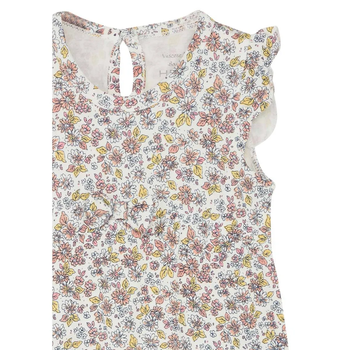 Hot Hust & Claire Musling romper i bambus, ivory Rompere & Jumpsuits Baby Jente | Heldresser & Pyjamaser Jente
