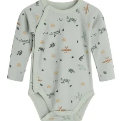 Outlet Hust & Claire omslagsbody i ull/bambus, Avocado Ullbody Og Ullgensere Baby | Ullbodyer Baby Gutt