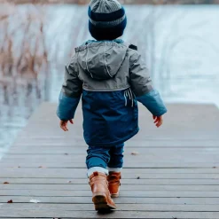 Outlet Hust & Claire Oskar vinterjakke til barn, teal leaf Jakker Barn | Jakker Baby