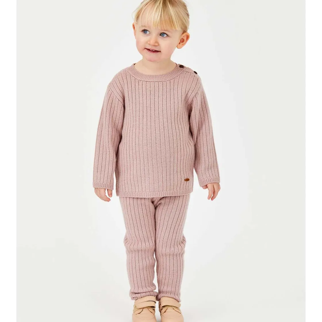Discount Hust & Claire Pil strikket ullgenser, rose cloud Ullgensere Jente 3-10 År | Ullgensere Gutt 3-10 År