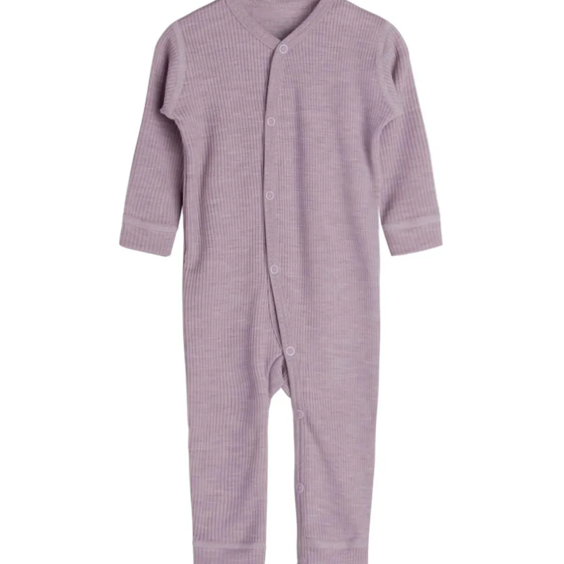 Online Hust & Claire ribb heldress i ull/lyocell, woodrose Ulldresser & Ullpyjamaser Baby | Heldresser & Pyjamaser Jente