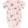 Fashion Hust & Claire Safari kortermet body i bambus, Rose morn Kortermet Baby Jente | Bodyer Baby Jente