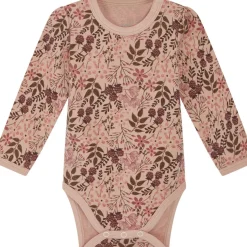 Discount Hust & Claire ull/bambus body blomster, Rose Cloud Ullbody Og Ullgensere Baby | Ullbodyer Baby Jente