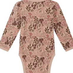 Discount Hust & Claire ull/bambus body blomster, Rose Cloud Ullbody Og Ullgensere Baby | Ullbodyer Baby Jente