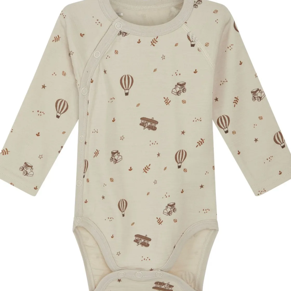 Fashion Hust & Claire ull/bambus omslagsbody, French Oak Ullbody Og Ullgensere Baby | Ullbodyer Baby Gutt