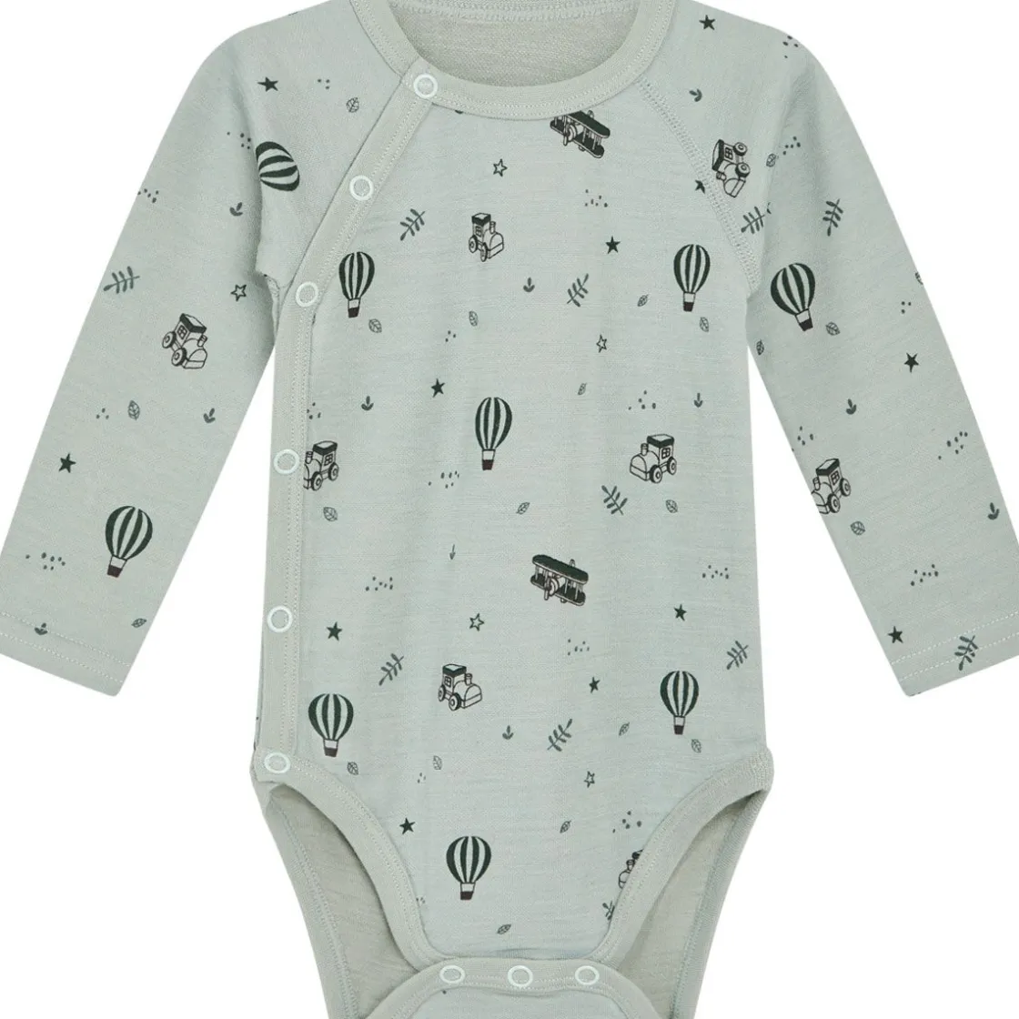 Best Hust & Claire ull/bambus omslagsbody, Jade Green Ullbody Og Ullgensere Baby | Ullbodyer Baby Gutt