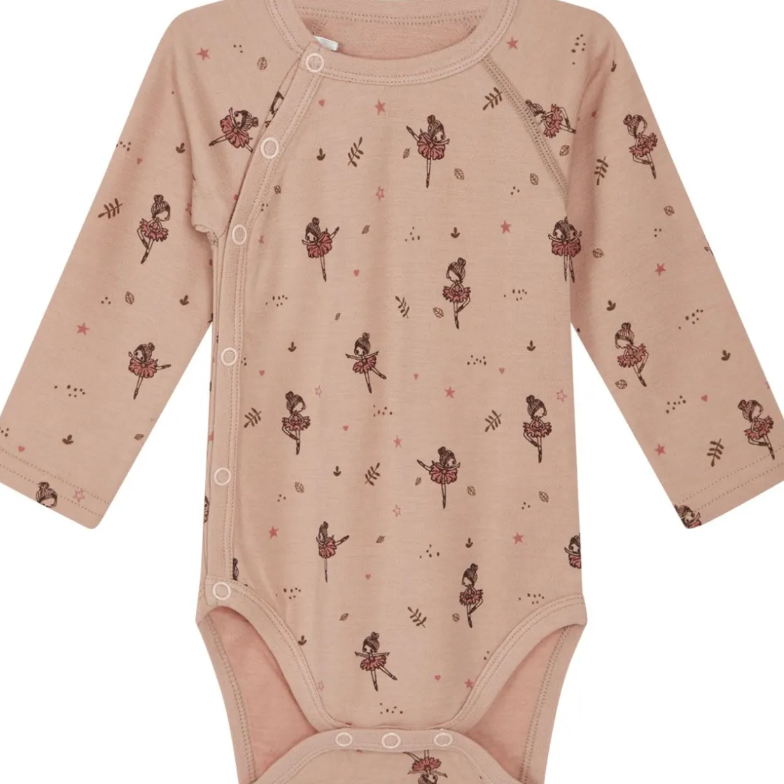 Clearance Hust & Claire ull/bambus omslagsbody ballerina, Rose Cloud Ullbody Og Ullgensere Baby | Ullbodyer Baby Jente