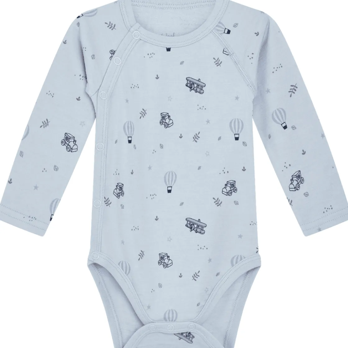 New Hust & Claire ull/bambus omslagsbody, Cloud Blue Ullbody Og Ullgensere Baby | Ullbodyer Baby Gutt