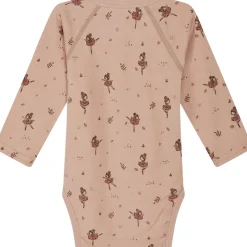Clearance Hust & Claire ull/bambus omslagsbody ballerina, Rose Cloud Ullbody Og Ullgensere Baby | Ullbodyer Baby Jente