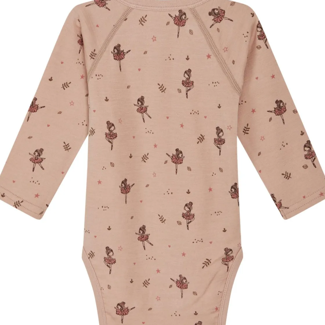 Clearance Hust & Claire ull/bambus omslagsbody ballerina, Rose Cloud Ullbody Og Ullgensere Baby | Ullbodyer Baby Jente