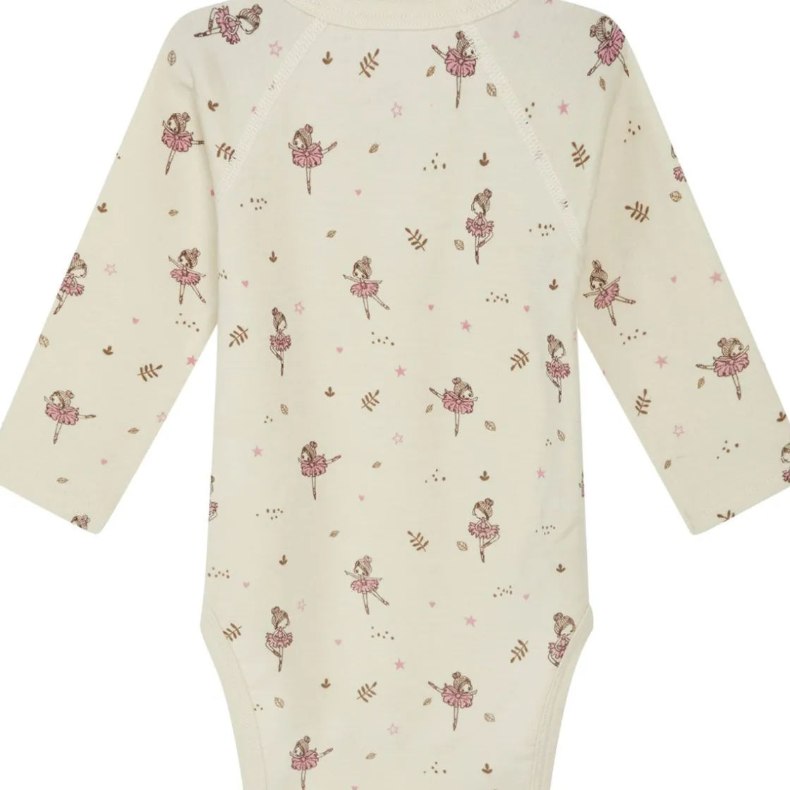 Clearance Hust & Claire ull/bambus omslagsbody ballerina, Ecru Ullbody Og Ullgensere Baby | Ullbodyer Baby Jente