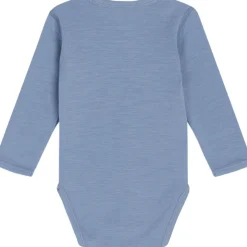 Outlet Hust & Claire body i ull med bjørner, Blue wind Ullbody Og Ullgensere Baby | Ullbodyer Baby Gutt