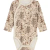 Fashion Hust & Claire omslagsbody i ull/bambus natur, Wheat Ullbody Og Ullgensere Baby | Ullbodyer Baby Jente