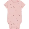 Fashion Hust and Claire Buller kortermet body i bambus, Dusty Rose Kortermet Baby Jente | Bodyer Baby Jente