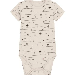 Fashion Hust and Claire Buller kortermet body i bambus, French Oak Kort | Kortermet Baby Gutt