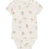 Clearance Hust and Claire Buller kortermet body i bambus, Ivory Kortermet Baby Jente | Bodyer Baby Jente
