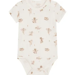 Clearance Hust and Claire Buller kortermet body i bambus, Ivory Kortermet Baby Jente | Bodyer Baby Jente