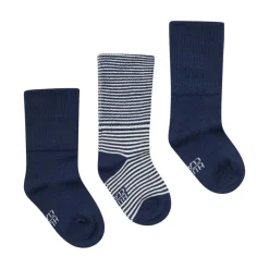 New Hust and Claire Fosu 3-Pack sokker i bambus, Blues Sokker Jente 8- 16 År | Sokker Jente