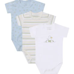 New Hust and Claire Hcbati 3-pack kortermet body, Winter Sky Kort | Kortermet Baby Gutt