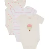 Sale Hust and Claire Hcbella 3-pack kortermet body, White Kortermet Baby Jente | Bodyer Baby Jente