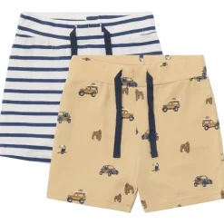 Sale Hust and Claire Hchau 2-pack shorts til baby, Pale Khaki Shortser Baby Gutt