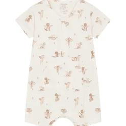 Clearance Hust and Claire Milu romper i bambus, Ivory Rompere & Jumpsuits Baby Jente | Heldresser & Pyjamaser Jente