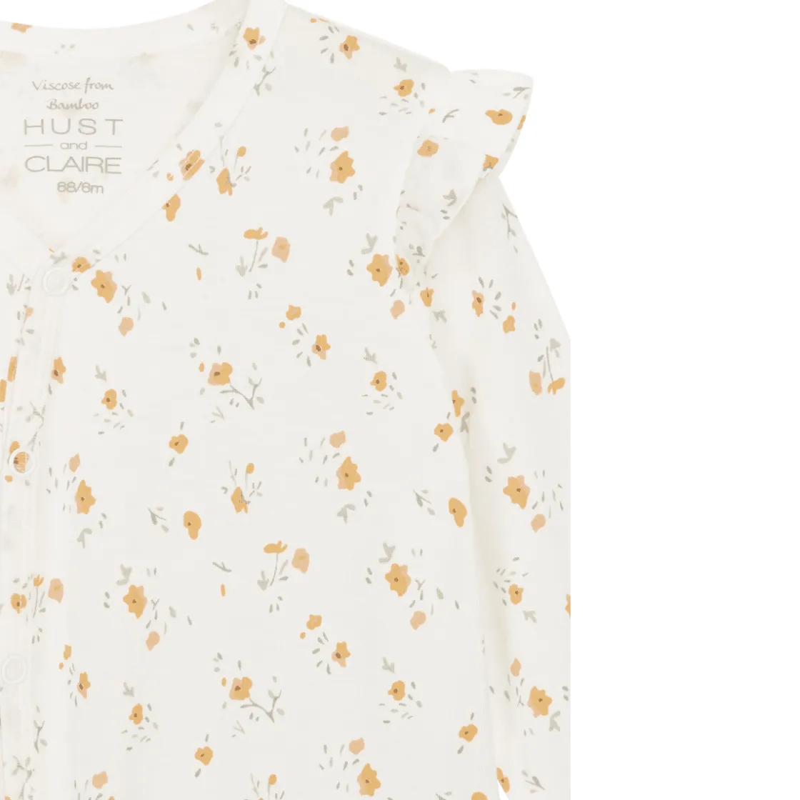 Outlet Hust and Claire Mulle heldress i bambus, Ivory Heldresser & Pyjamaser Jente