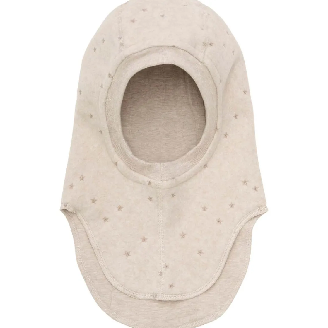 Fashion Balaclava bomullsfleece m/broderi, Camel Melange Vår- Og Høstluer Barn | Vår- Og Høstluer Baby