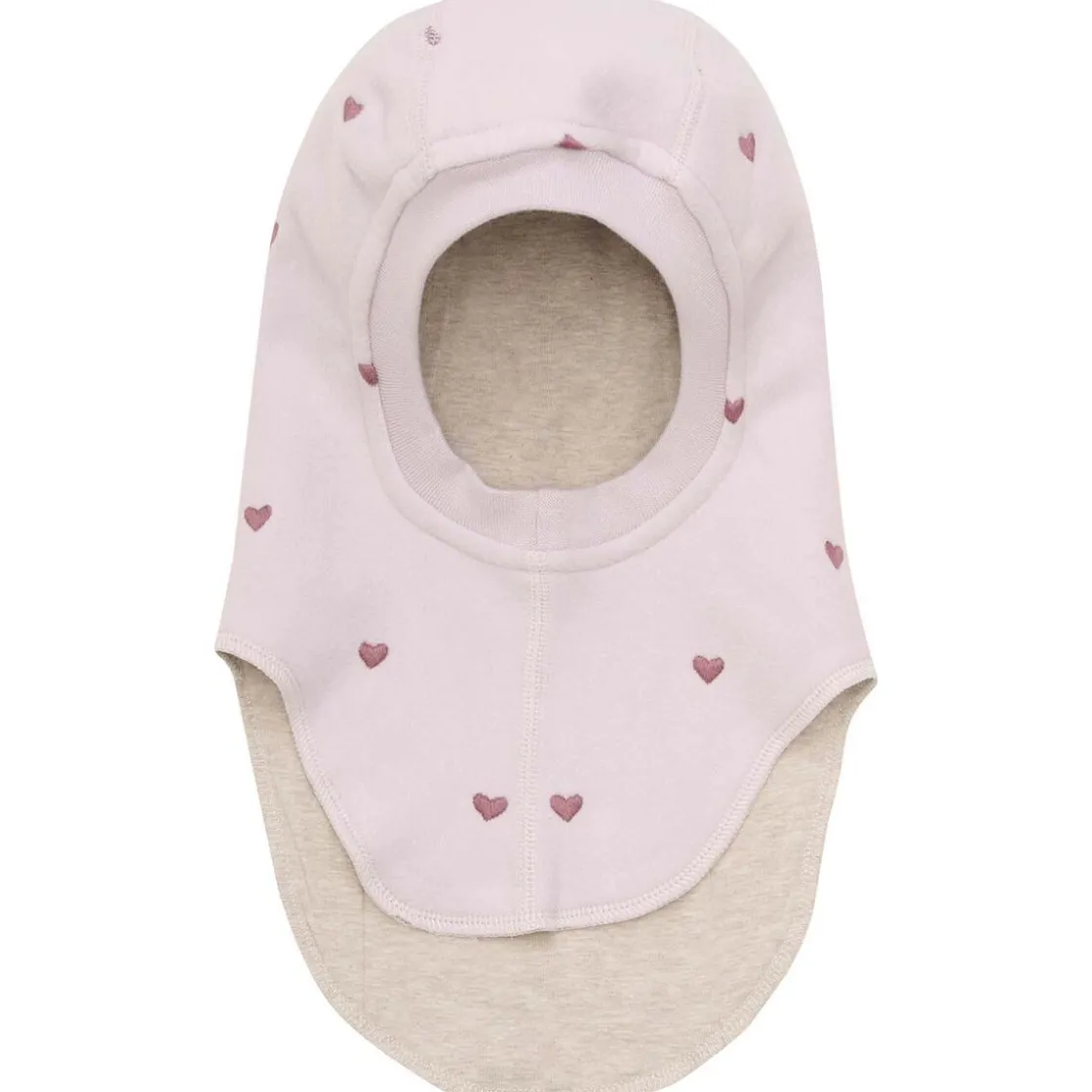 New Balaclava bomullsfleece m/broderi, Cloud Gray Vår- Og Høstluer Barn | Vår- Og Høstluer Baby