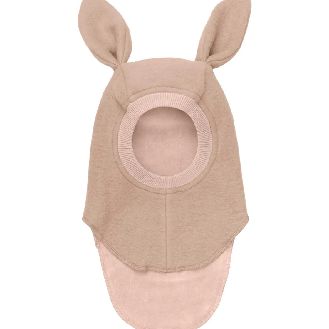 New Balaclava Kaninører tovet ull, Rose Melange Vinterluer Barn | Vinterluer Baby
