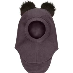 Discount Balaclava lue tovet ull og dusker, Raisin Vinterluer Barn | Vinterluer Baby