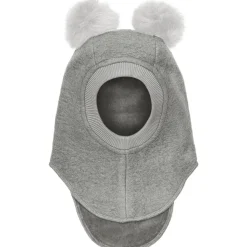 Sale Balaclava lue tovet ull og dusker, M. Grey Vinterluer Barn | Vinterluer Baby