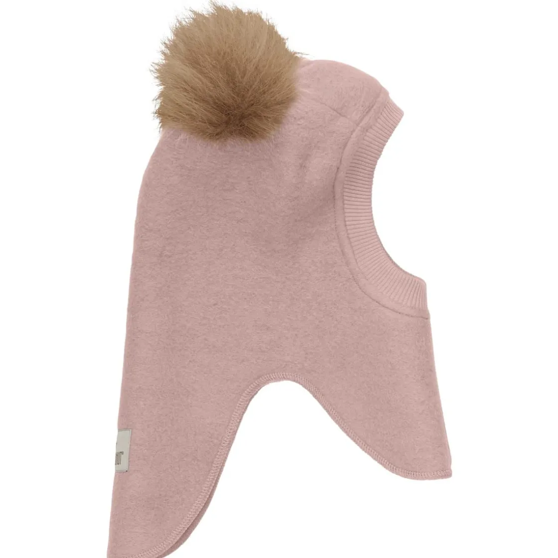 New Balaclava lue tovet ull og dusker, Fawn Vinterluer Barn | Vinterluer Baby