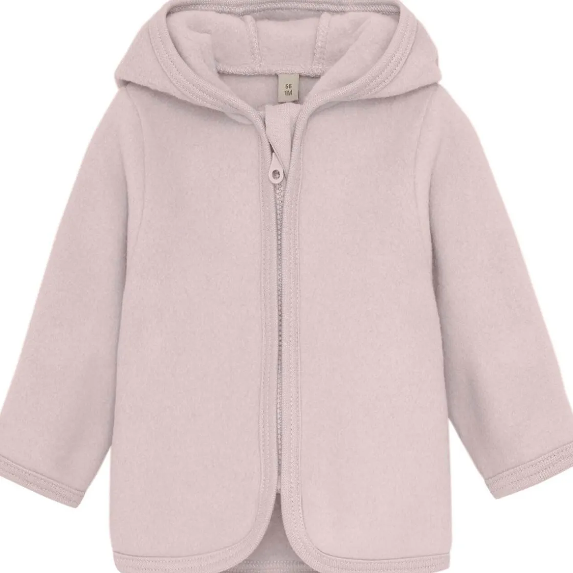 Hot bomullsfleece jakke med ører, Cloud Gray Fleece Barn | Jakker Barn
