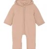 Fashion bomullsfleecedress med ører, Mahogany Rose Heldresser / Kjøredresser Baby | Heldresser & Pyjamaser Jente