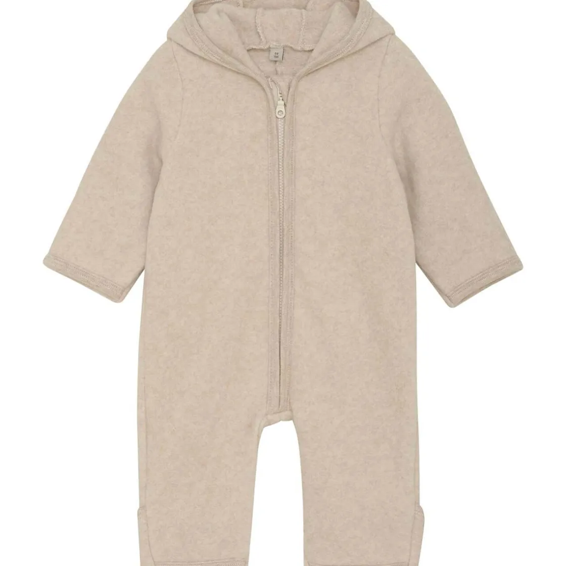 Online bomullsfleecedress med ører, Camel Melange Heldresser / Kjøredresser Baby | Heldresser & Pyjamaser Jente